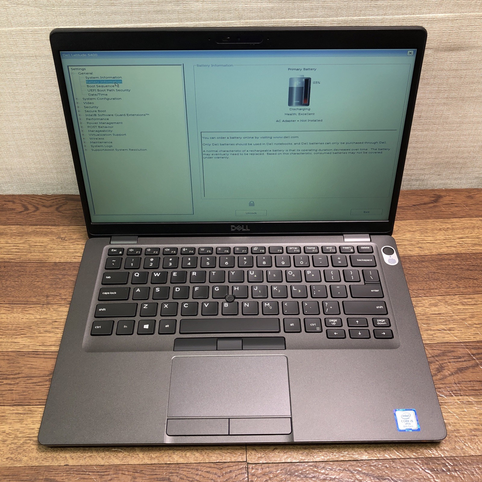 Dell Latitude 5400 14” Core i5-8365U 1.60GHz 256GB SSD 16GB RAM DDR4