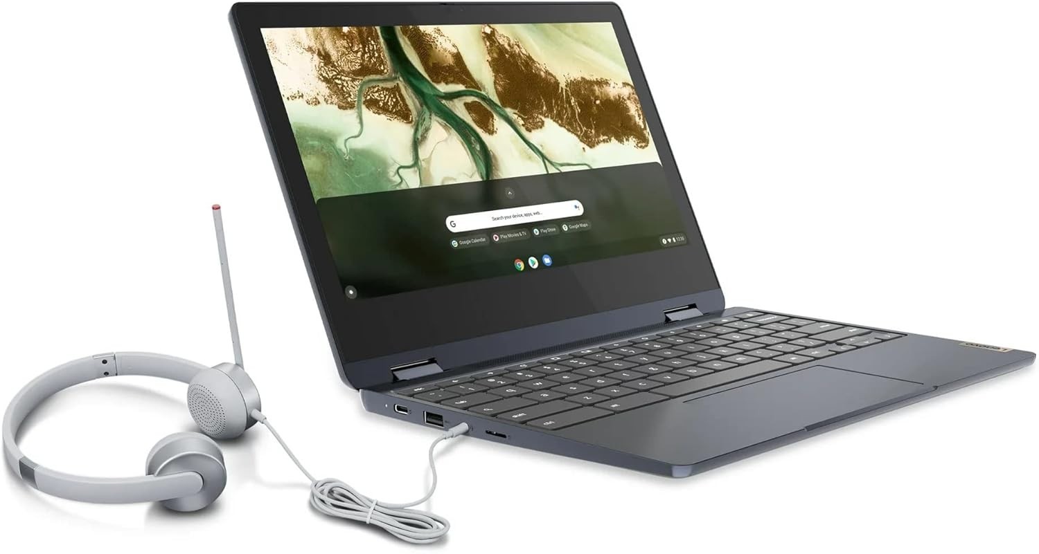 Lenovo Chromebook 14″ Ideapad 3 With Headset, Celeron N4020, 64G eMMC, 4G RAM