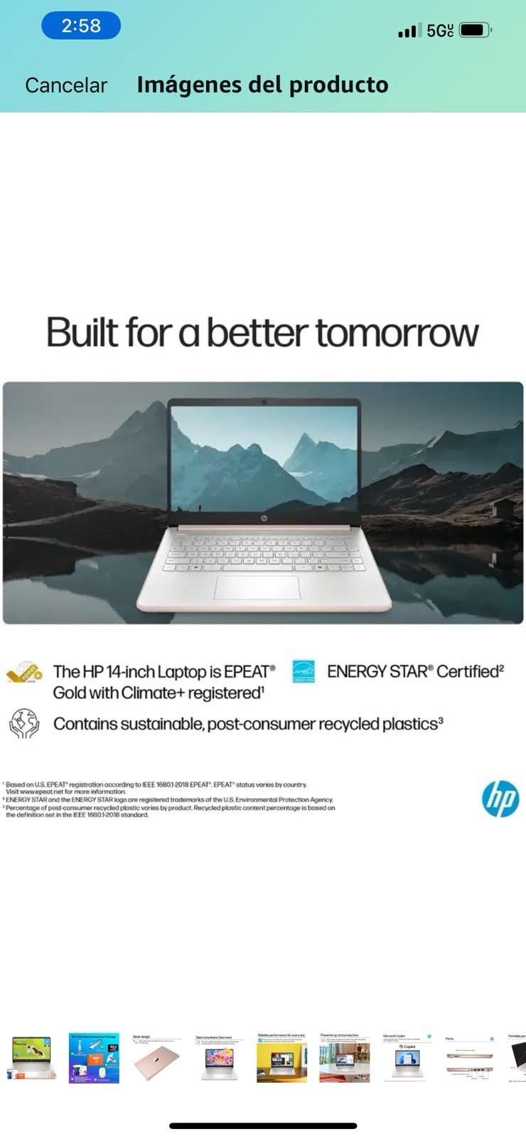 HP – 14″ Laptop – Intel Processor N150 – 4GB Memory – 128GB UFS – Pale Rose Gold