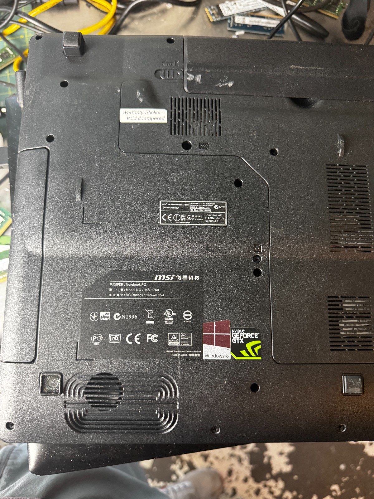 MSI MS-1759 Gaming Laptop w/i7-4710HQ, 8GB RAM, 17.3″ *READ #6039