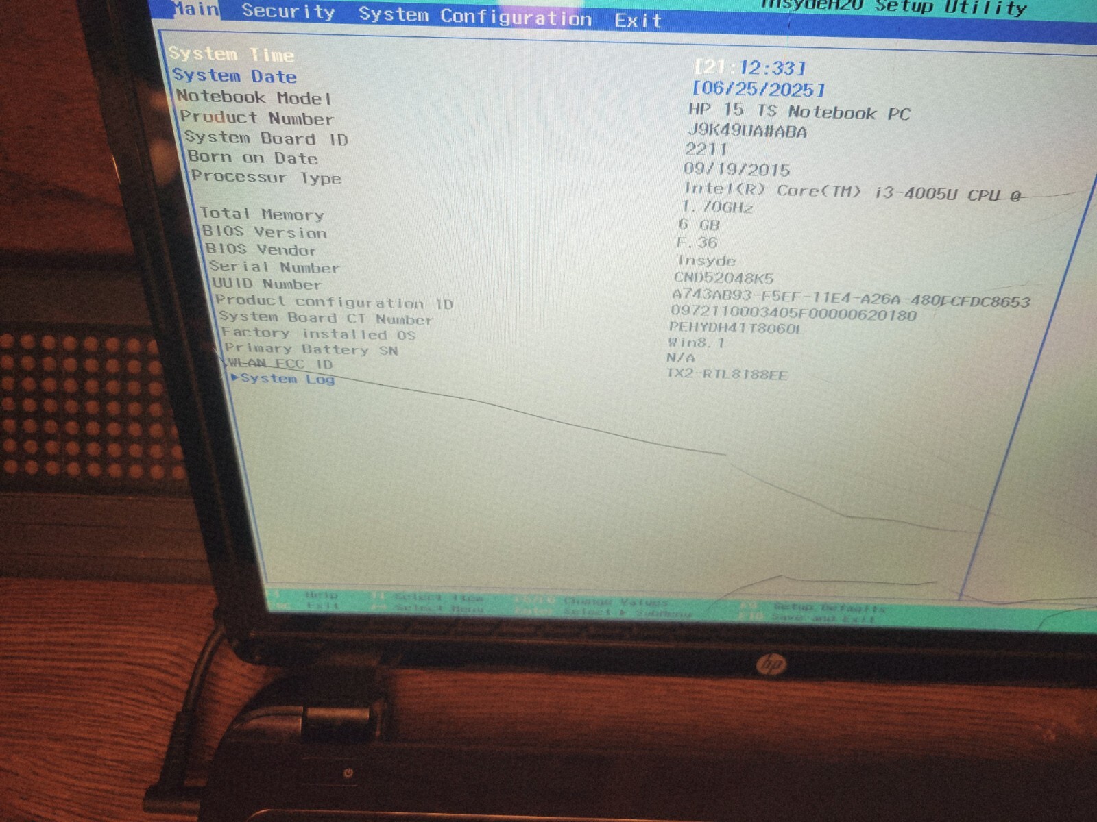 HP Laptop 15-R137WM 15.6″ HD LCD Intel Core i3-4005U 6GB RAM 500GB BROKEN SCREEN