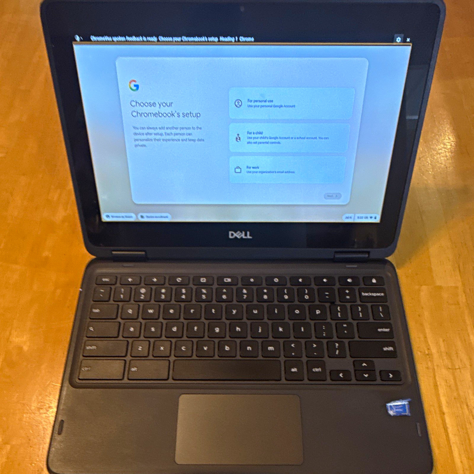 Dell Chromebook 3100 2-in-1 11.6″ Celeron 4GB 32GB eMMC USB-C Black