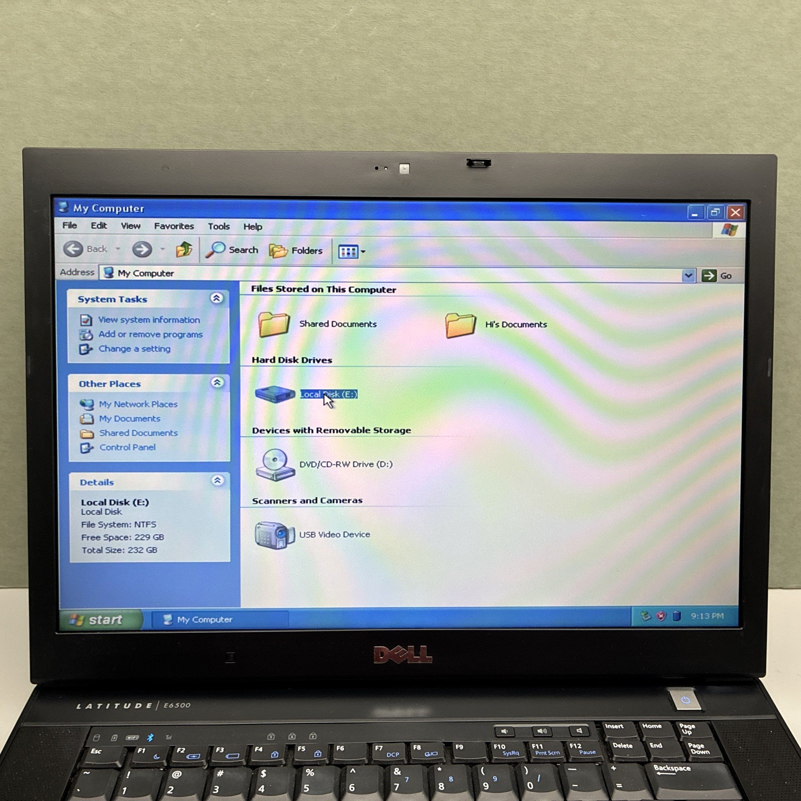 RETRO Dell Latitude E6500/E6510 15” Windows XP 32-Bit Laptop 250GB HDD DVD