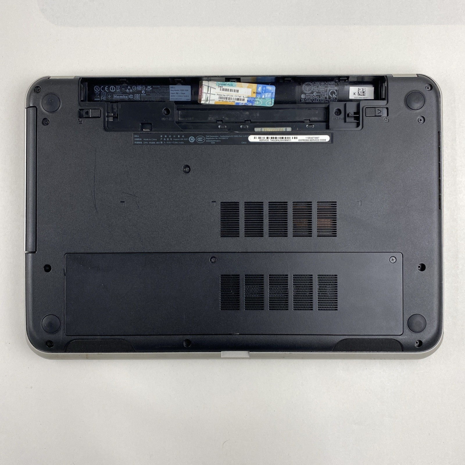 Dell Inspiron 5537 Core i5-4200U 1.60GHz 6GB RAM 15.6″ No Battery No HDD No OS