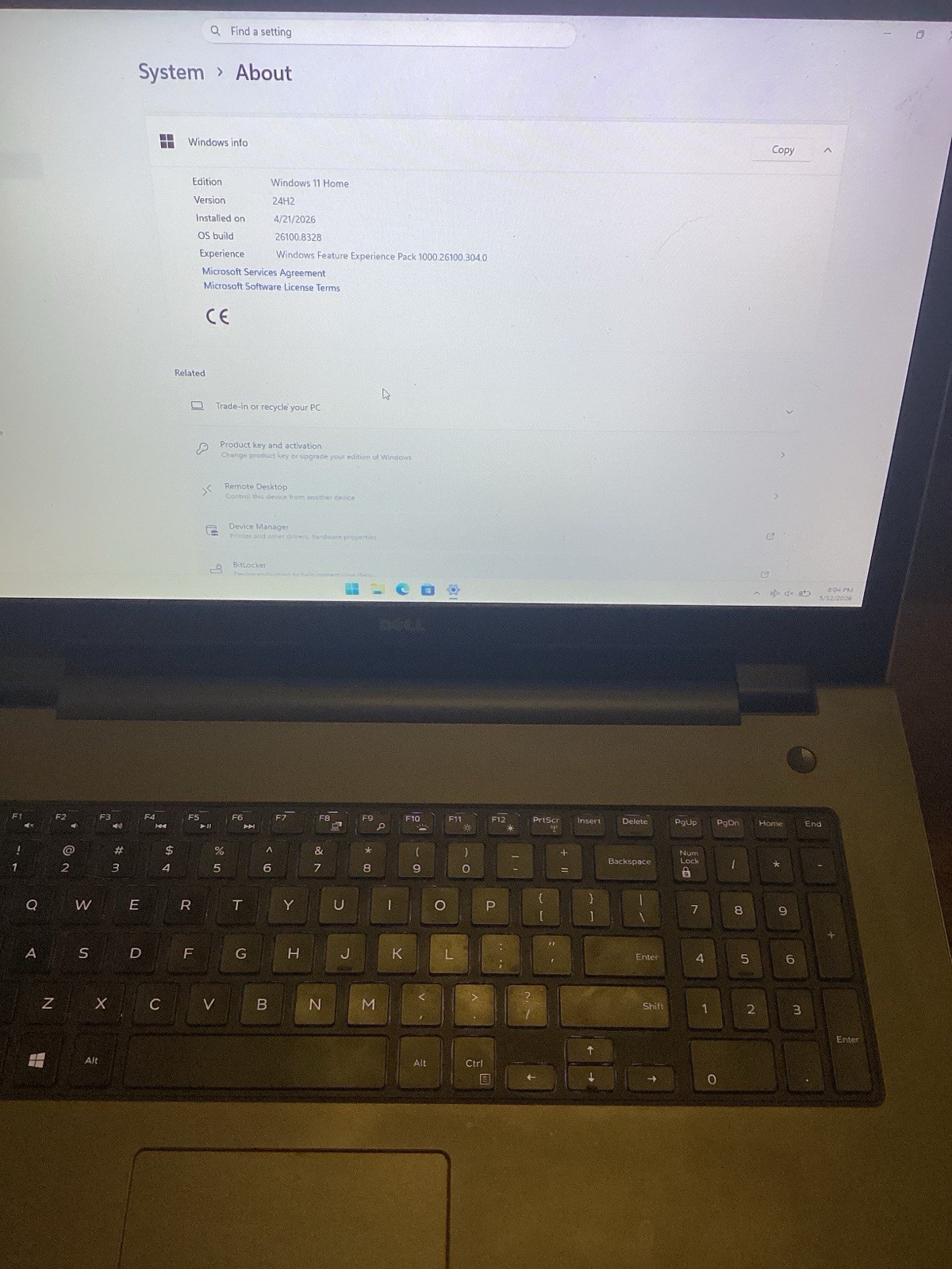 Dell Inspiron 5755 AMD A11 8GB DDR3L 128GB SD Win11 Home