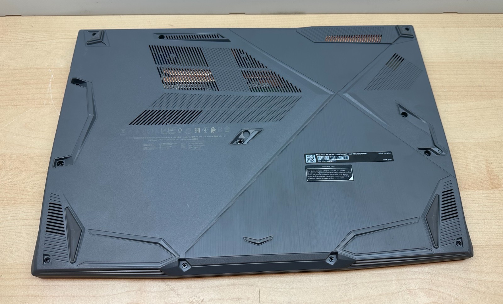 MSI Thin 15 B13UC i7-13620H RTX 3050 16GB 512GB 15.6″ Gaming Laptop Win11