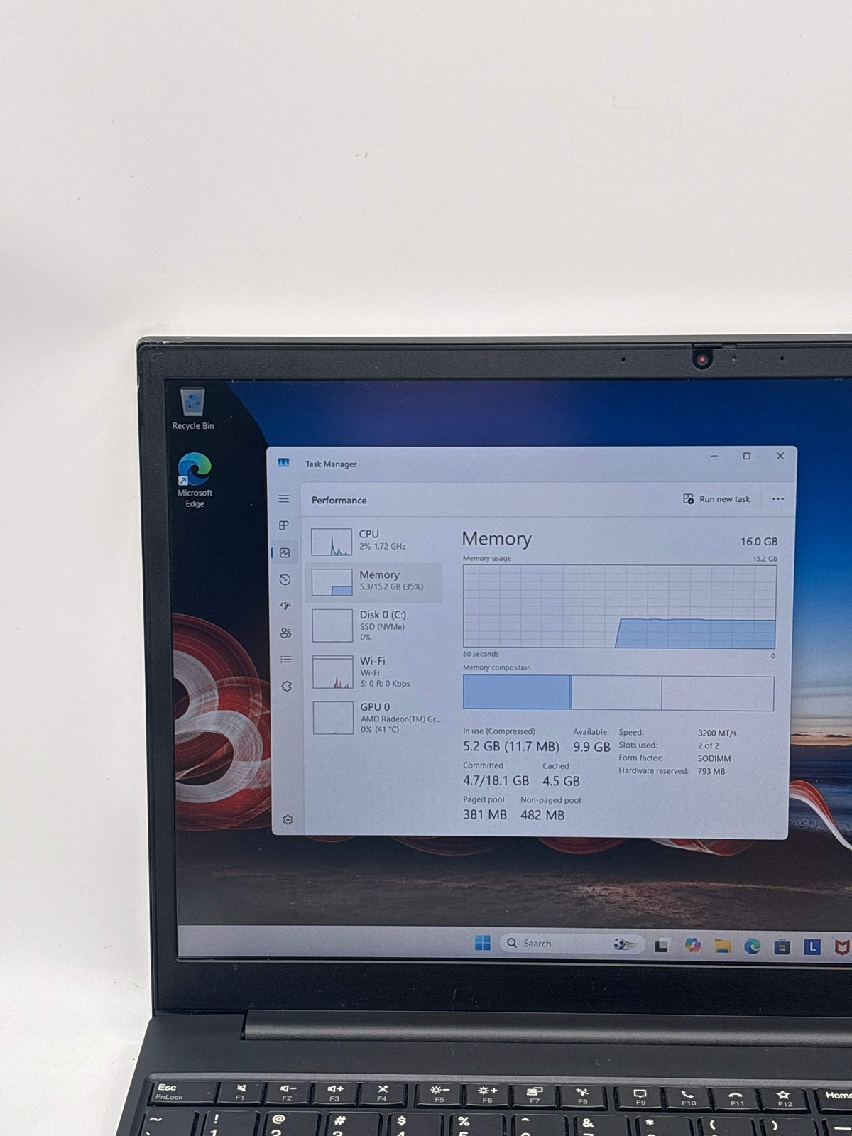 Lenovo ThinkPad E15 Gen 2 15″ AMD Ryzen 7 4700U 16GB RAM 512GB SSD – Used