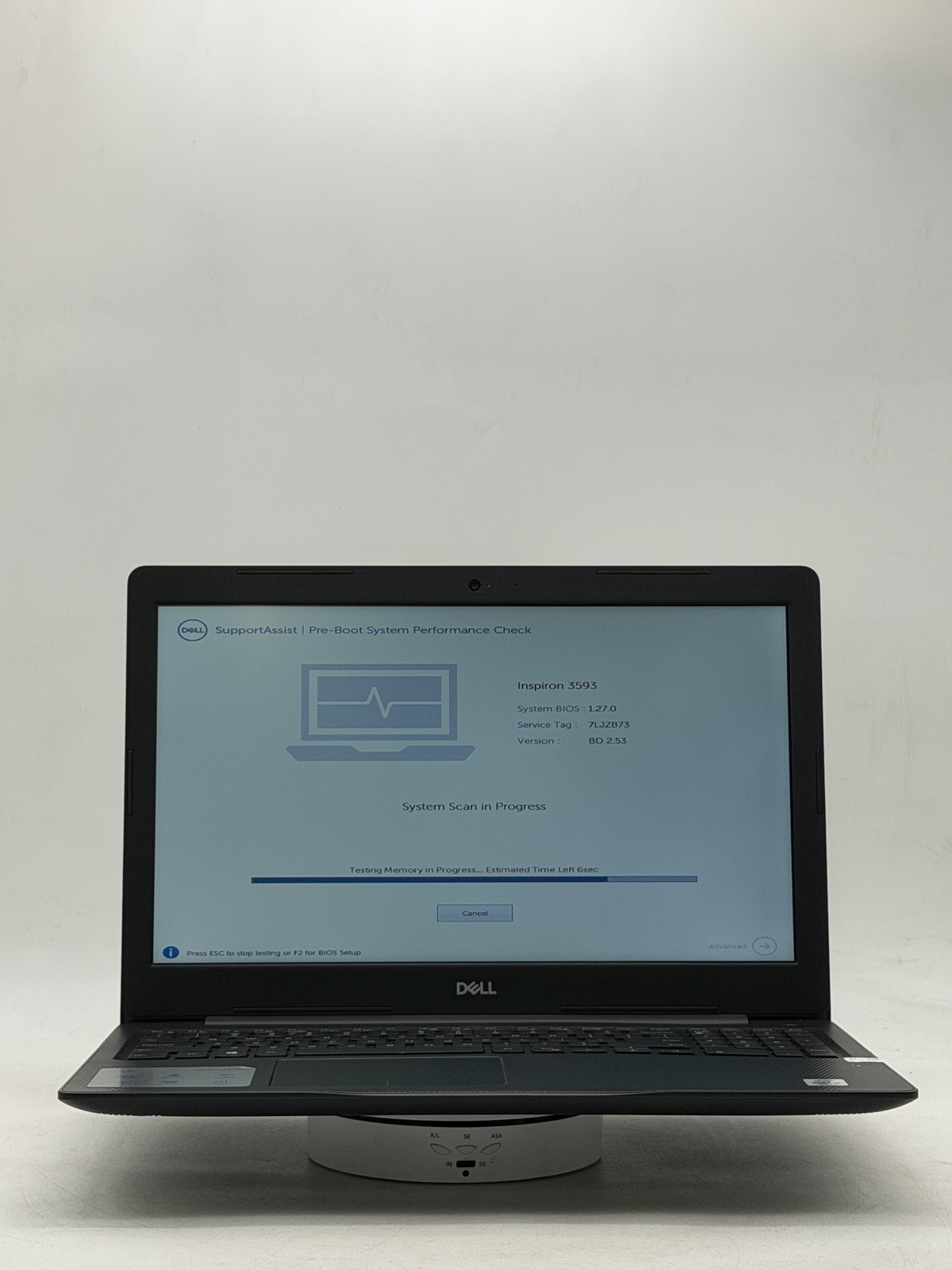 Dell Inspiron (3593) 15.6inch i5-1035G1 8GB 256GB NO OS Read