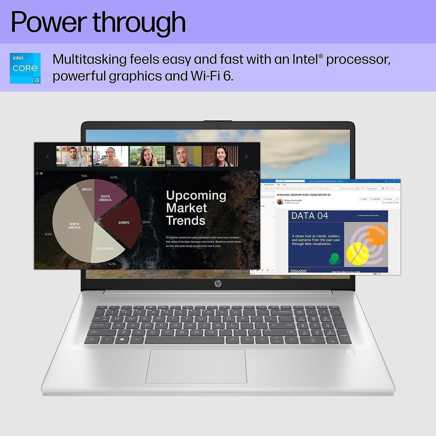 HP Laptop 17.3″ Full HD Intel i3-1215U Up to 32GB RAM &2TB SSD Win 11 Pro+OFFICE