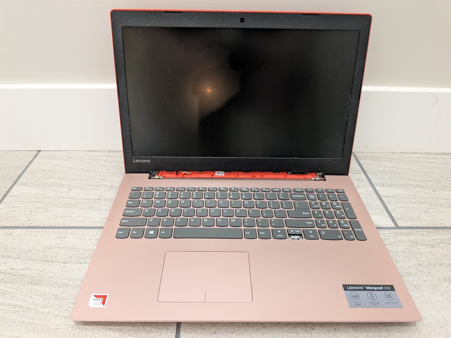 Lenovo IdeaPad 330-15AST RED 15.6″ Win AMD A9 16GB Ram/ 240gb SSD **READ DESC**
