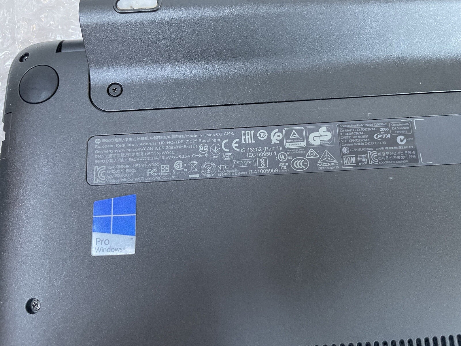 HP Probook 11 G1 Laptop 11.6″ i3-5005U@2.00GHz NO HDD NO RAM