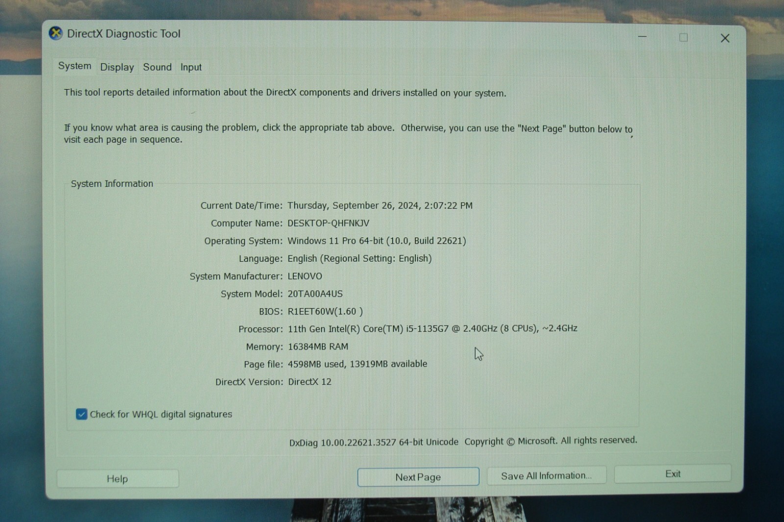 Lenovo ThinkPad E14 Gen 2 14″ i5-1135G7 2.4GHz 16GB 256GB Batt 91% TOUCH
