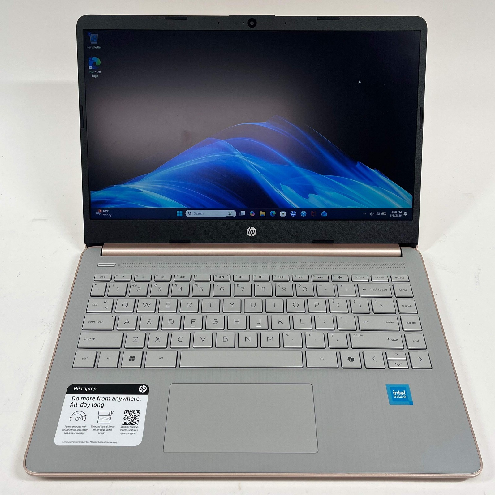HP Laptop 14-DQ3280NR 14″ Celeron N4500 1.1GHz 4GB RAM 64GB SSD