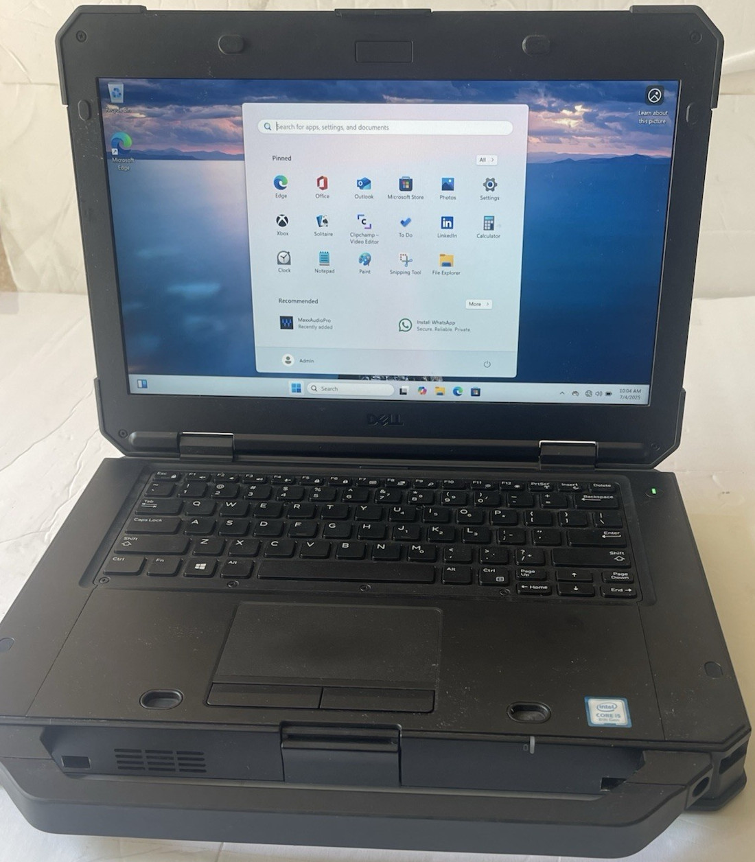 Dell Latitude 5420 Rugged Intel i5-8350U 8GB 256GB SSD W11 Pro GPS 2-Batteries