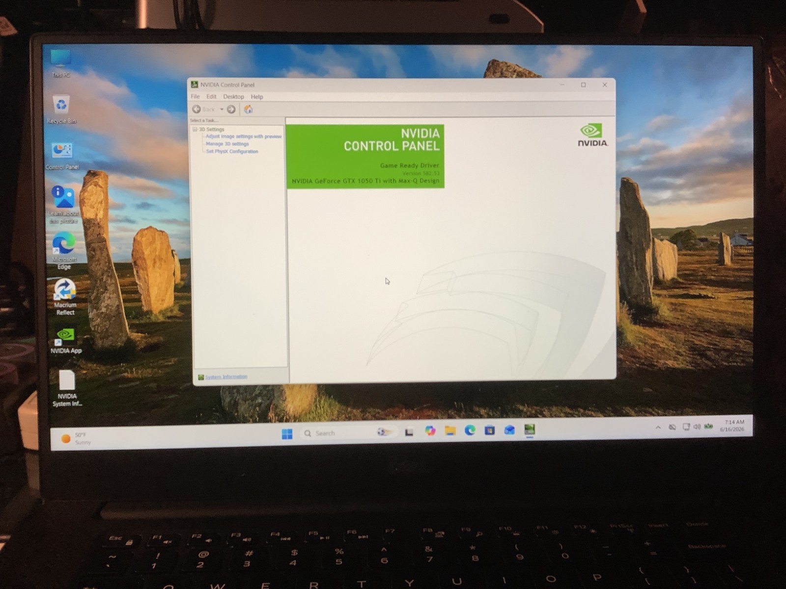 Dell XPS 9570, Gaming-GTX1050Ti, i7-8750H, 16GB – 512GB Windows 11 Home #5ZJY6S2
