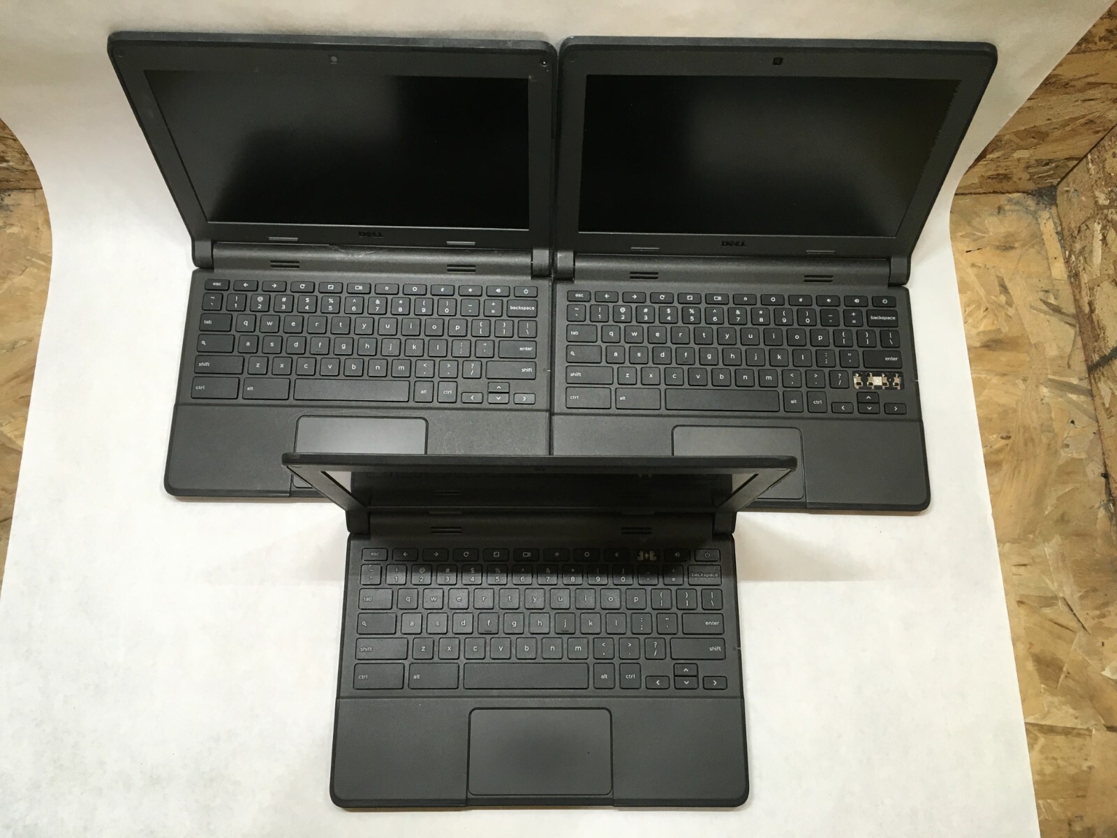 Lot of 9 Dell Chromebook 11 3120 Celeron Missing Keys Power Issues- FT