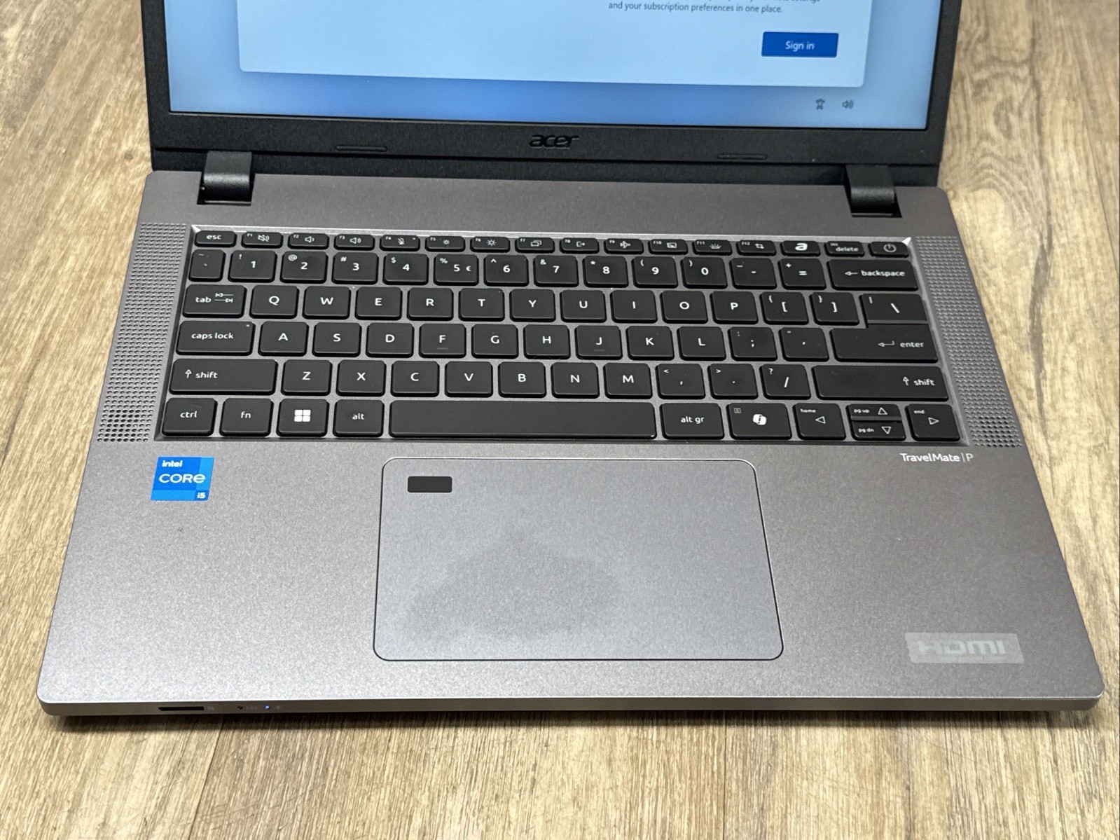 Acer TravelMate P214 i5 2.40GHz 8GB RAM 256GB SSD 14in
