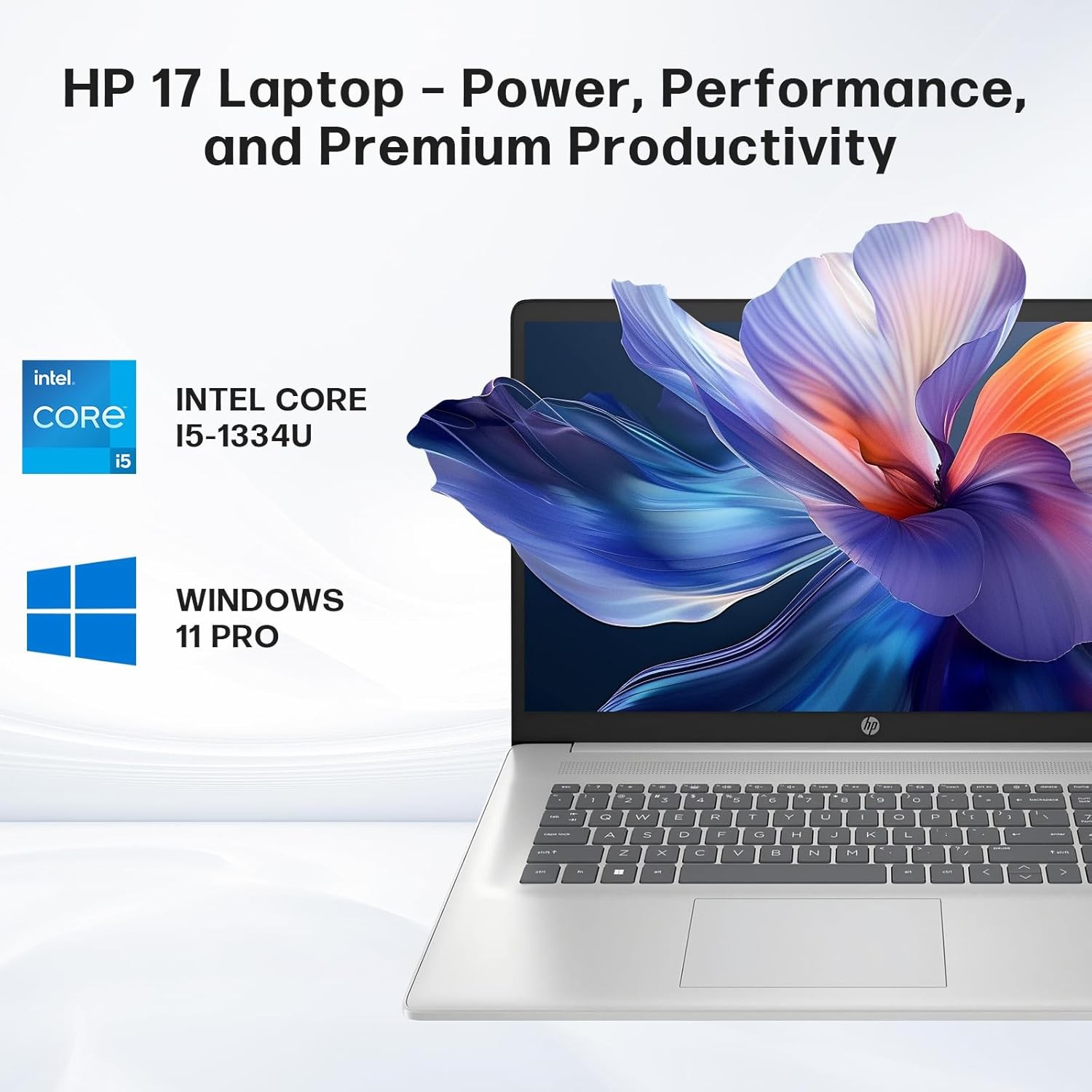 HP 17.3″HD+ Laptop – Backlit Intel Core i5-1334U 10cores – 16GB RAM 1TB SSD W11P
