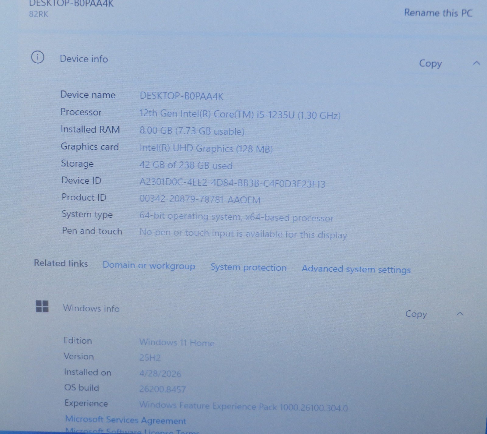 Lenovo IdeaPad 3 15.6in FHD i5 1235U 1.3GHz 8GB RAM 256GB Win11
