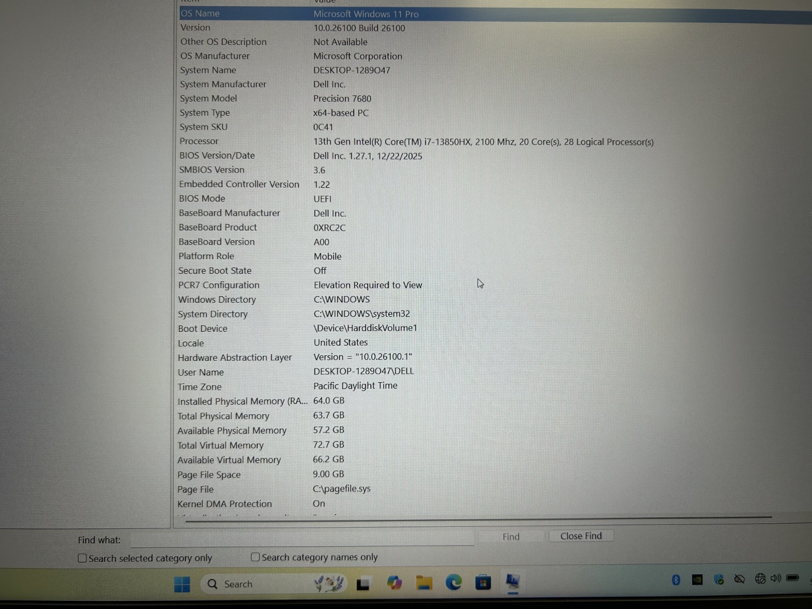 Laptop Dell Precision 7680 16″ Core i7-13850HX 64GB RAM 1TB SSD RTX 2000 Win 11