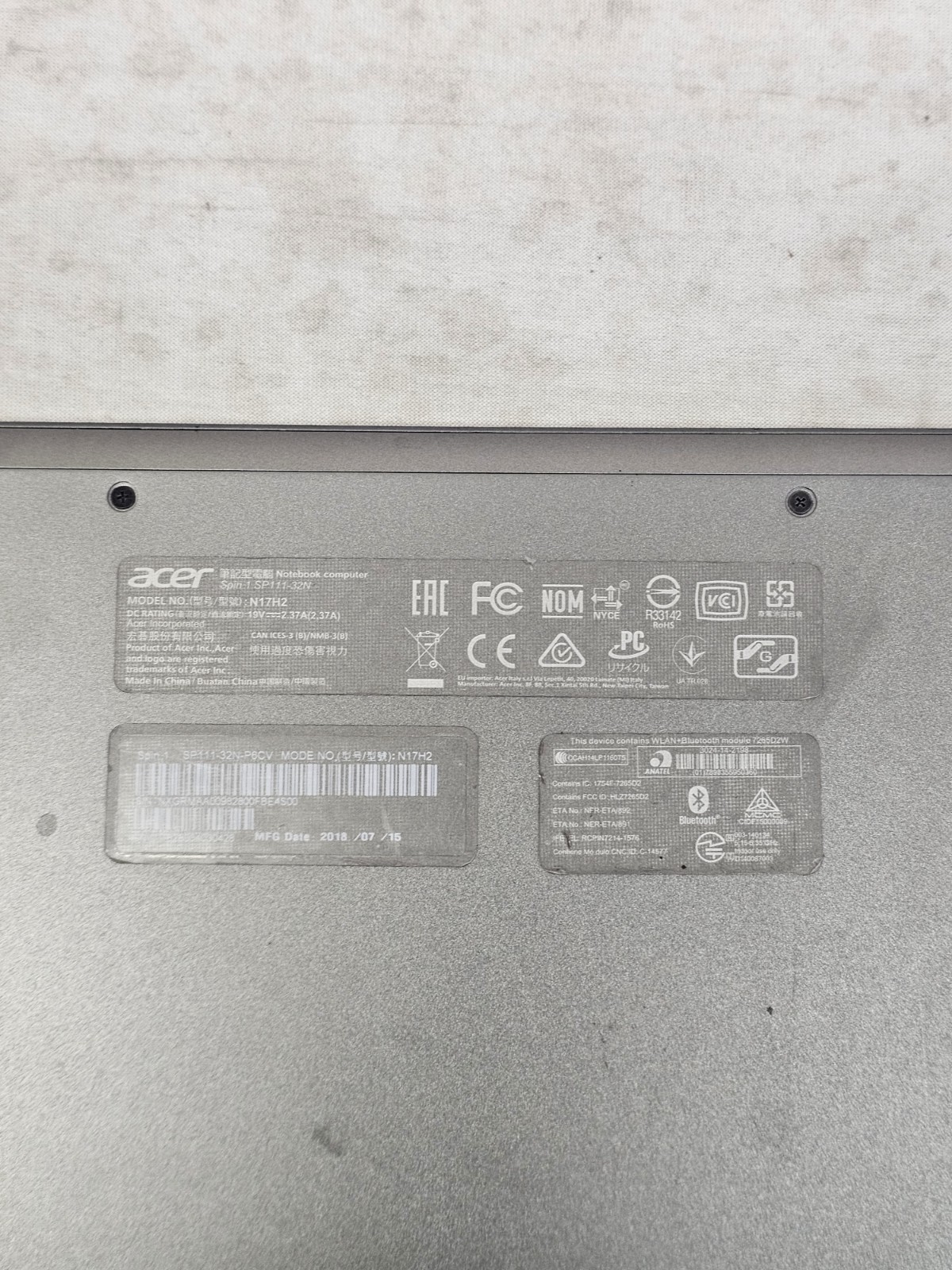 Acer Spin 1 SP111-32N Laptop – Intel Pentium – 4GB RAM – 64GB SSD – Windows 10