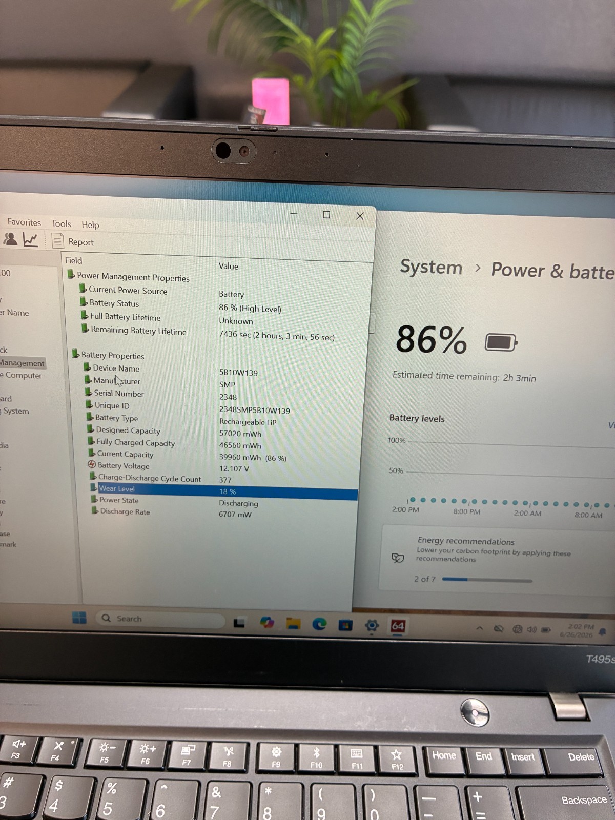 Lenovo ThinkPad T495s: Touch 14″ / Ryzen 7 3700U / RAM 16Gb / SSD 512Gb / Win 11