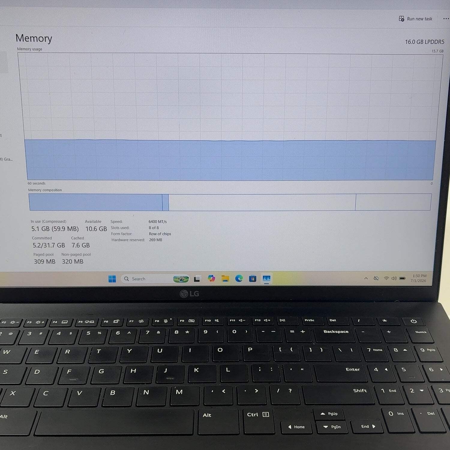 Broken LG Gram 15Z90S 15″ Core Ultra 7 155H 1.4GHz 16GB RAM 1TB SSD Case Damage