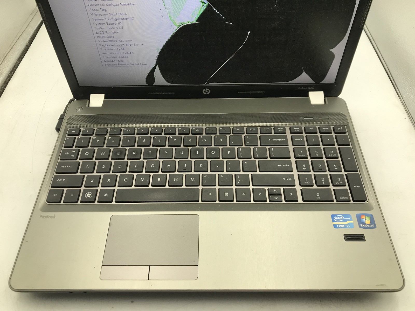 HP PROBOOK 4530S – FOR PARTS – INTEL I5 2ND GEN – NO RAM – READ DESCRIPTION – BB