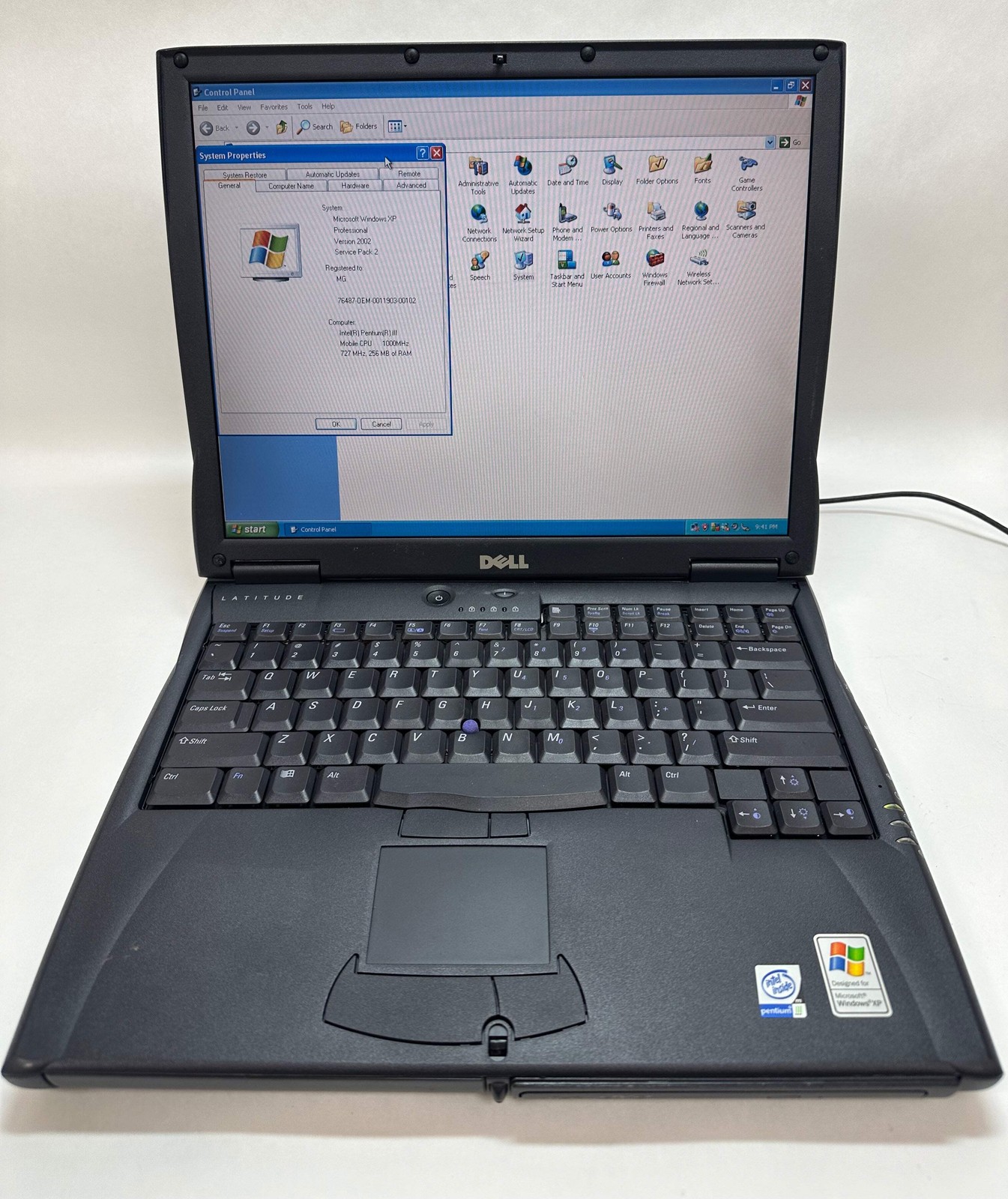 Dell Latitude C610 PP01L Intel Pentium III 256MB 30GB Win XP Vintage Laptop