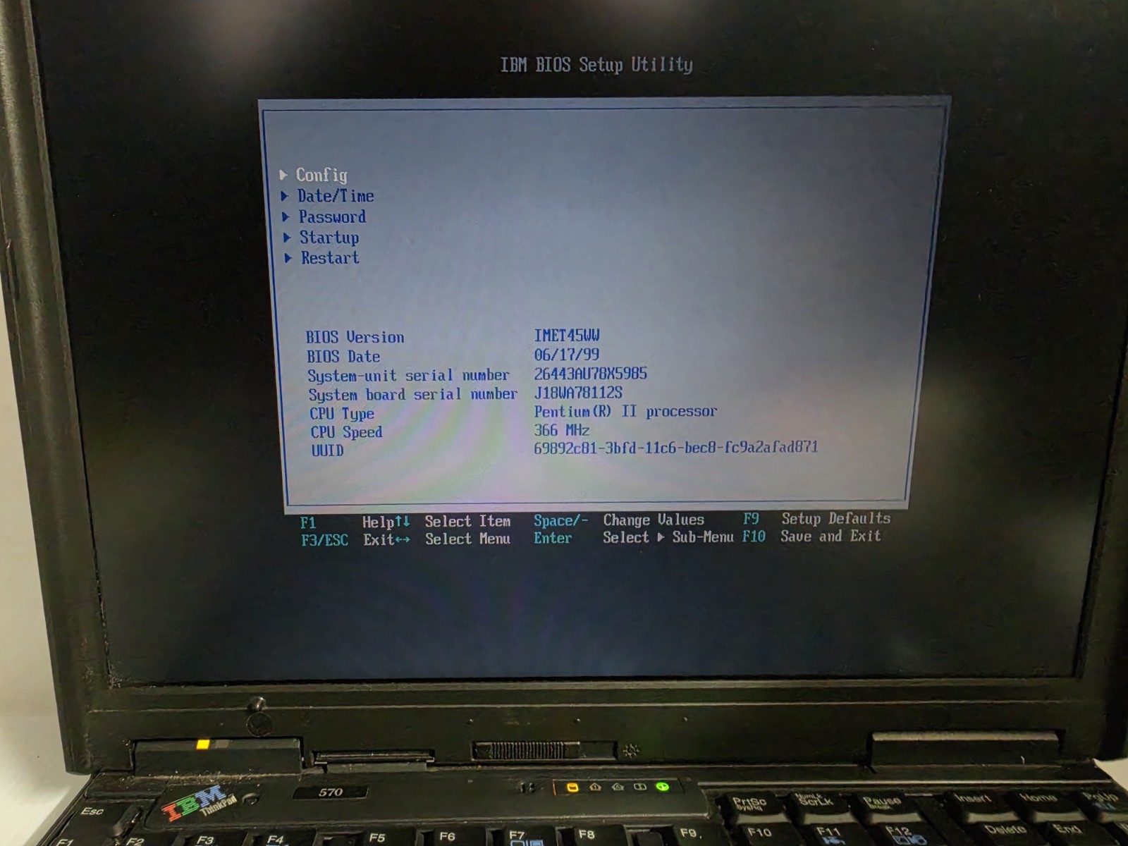VINTAGE IBM ThinkPad 570 Type 2644 13″ Laptop Intel Pentium READ
