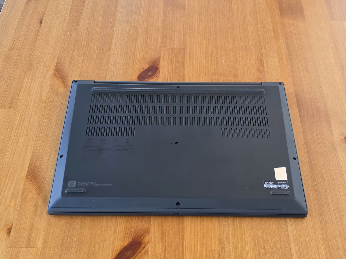 Lenovo ThinkPad P1 Gen 4 i7-11850H 16GB 16″ 2560×1600 NVIDIA RTX 3080 1TB SSD