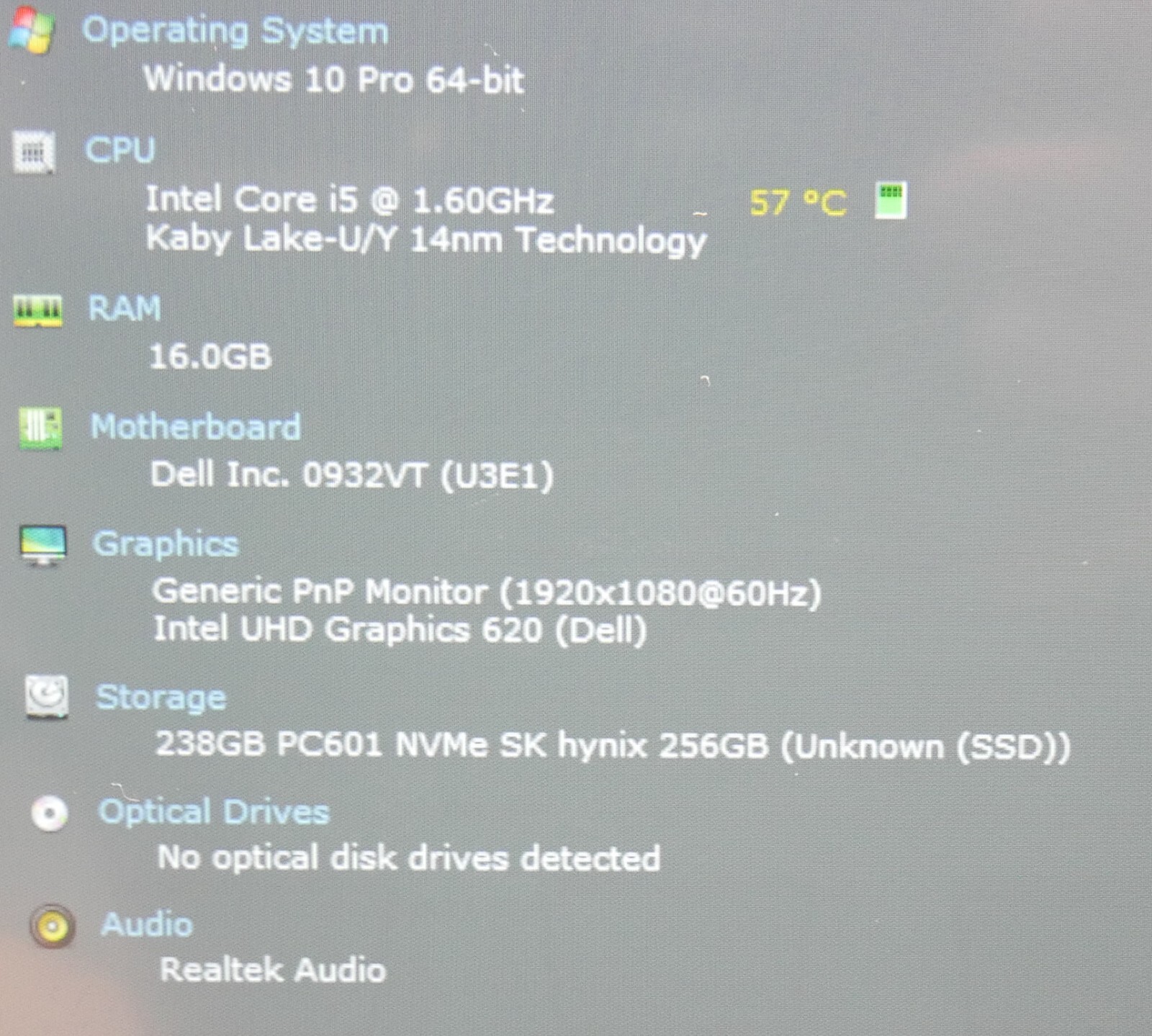 Dell Latitude 5300 Core i5 8365 256GB SSD 16GB Windows 10 Pro webcam Touchscreen
