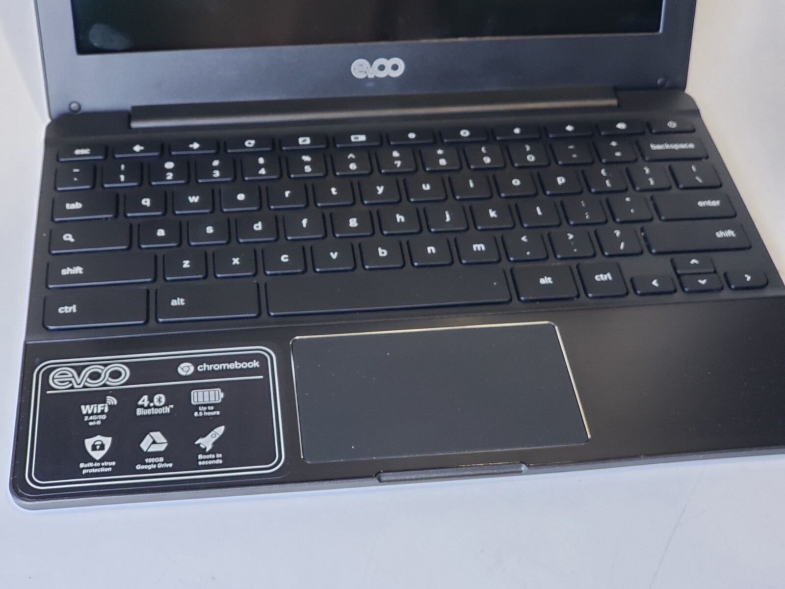 EVOO EV-CH-116-1 Chromebook 11.6″ Laptop Untested