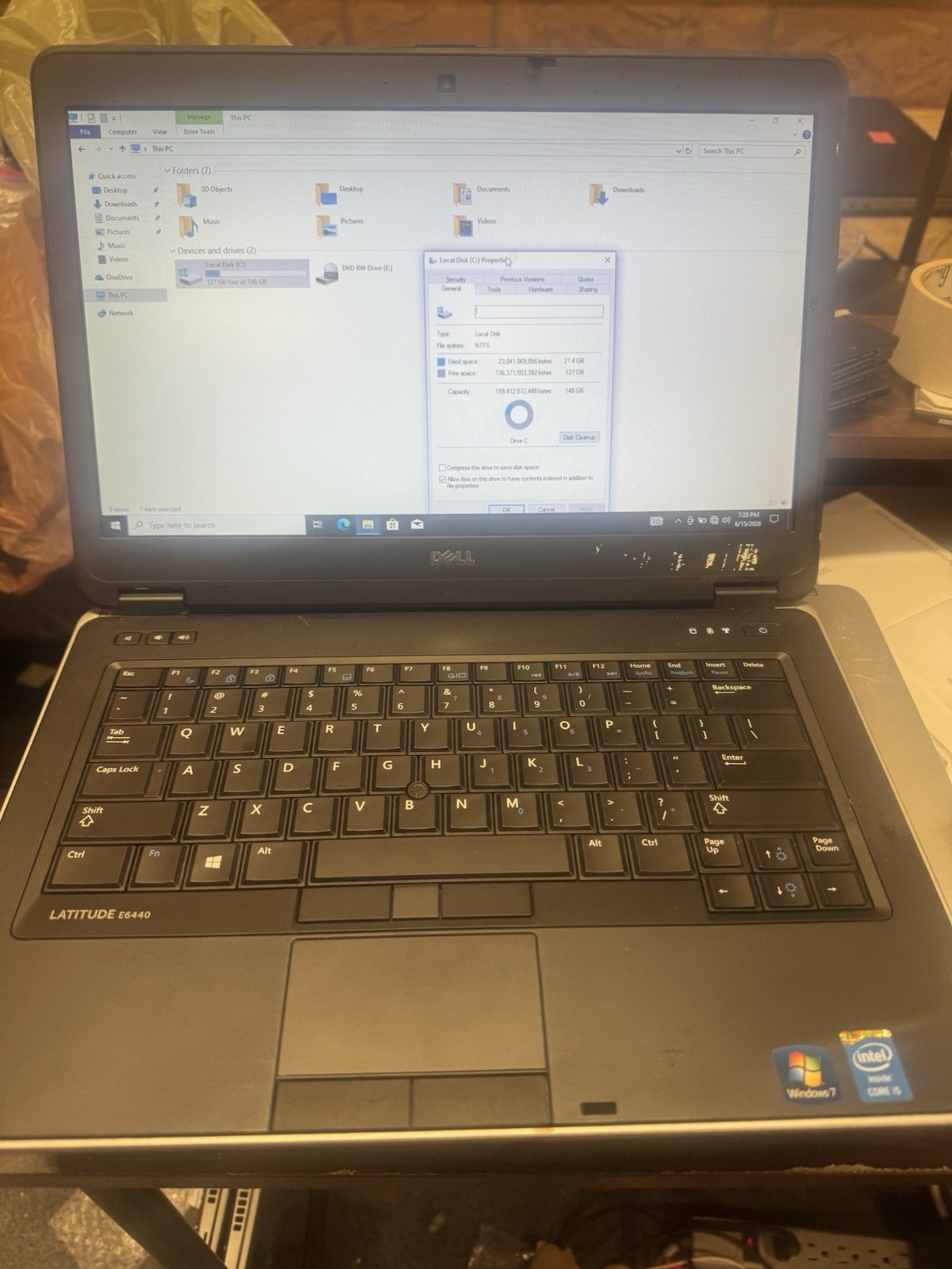 Dell Latitude E6440 14″ i5-4300M 8GB 160GB HDD Win 10 Pro Webcam