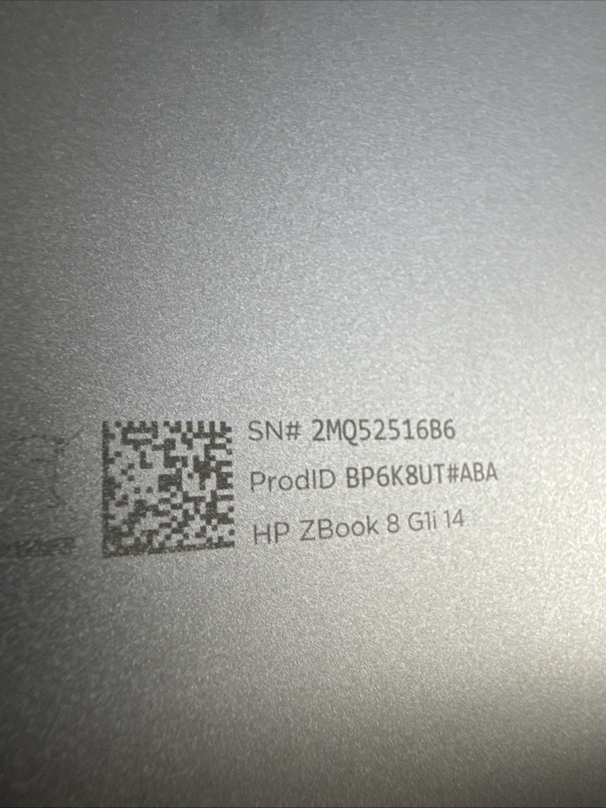 HP ZBook 8 G1i 14” Intel Ultra U7265H GHz 16GB RAM 512GBSSD HPCare Till Dec 2029
