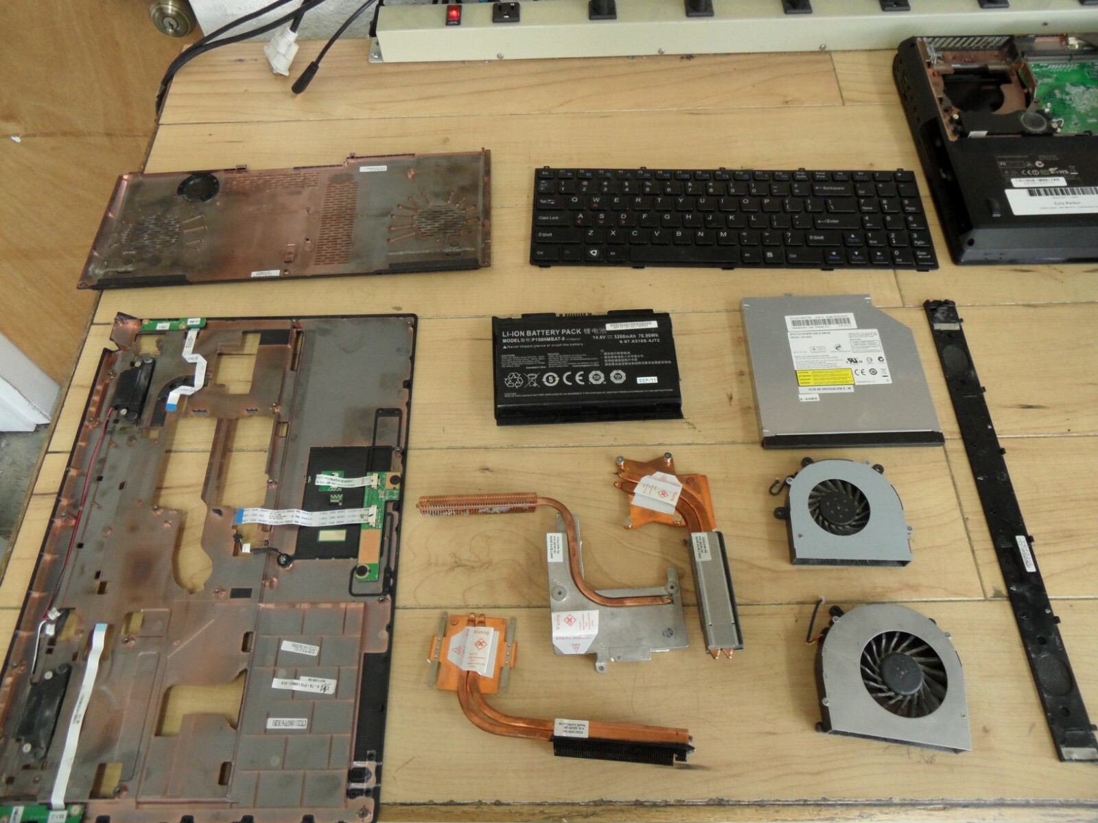 System 76 P151HM1 Parts Laptop Did Not Power On – See Pictures
