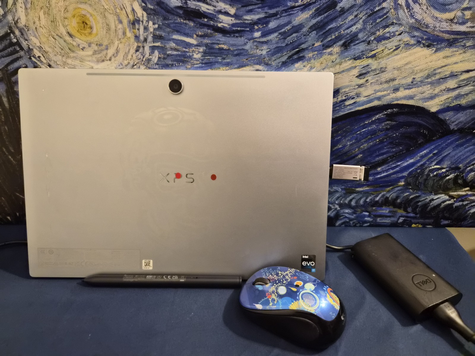 Dell Laptop XPS 13 9315 2-in-1 , stylus , 16 GB, Logitech, adapter, charger