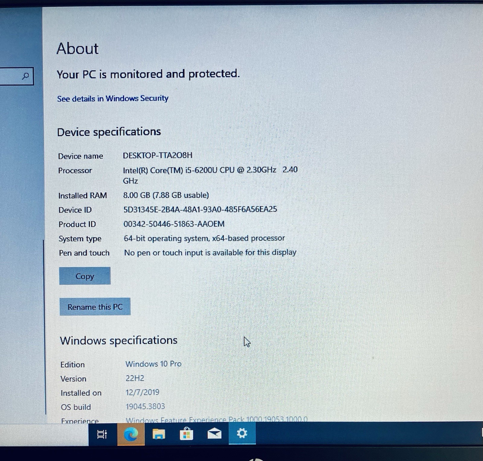 HP ProBook 650 G2 15.6″ | Intel i5-6200U | 8GB RAM | 500GB HDD | Windows 10 Pro