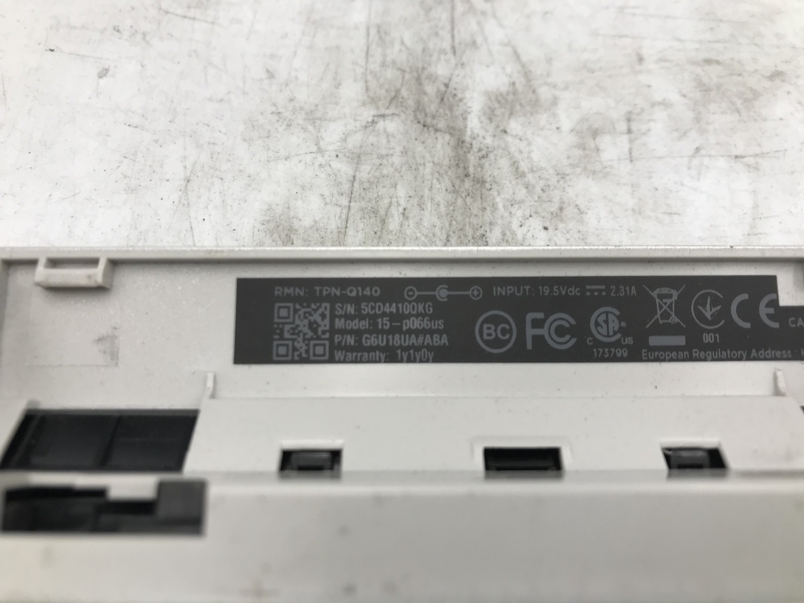 HP PAVILLION 15 P066US – FOR PARTS/REPAIR – INTEL I3 4030U – 6GB RAM – READ – BB