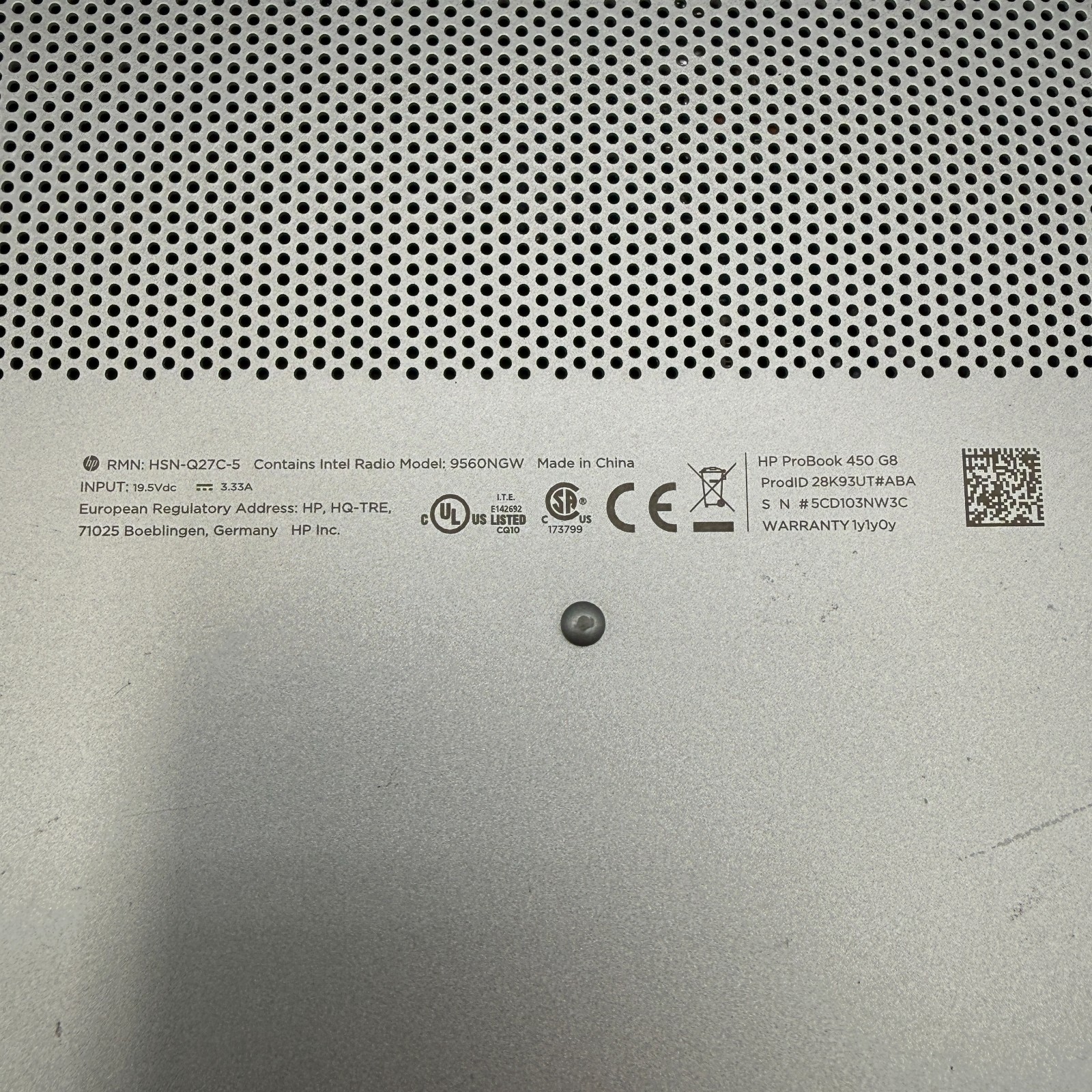 HP ProBook 450 G8 15.6″ i5-1135G7 16GB RAM 512GB SSD Win11 Pro USB-C FHD SEE PIC