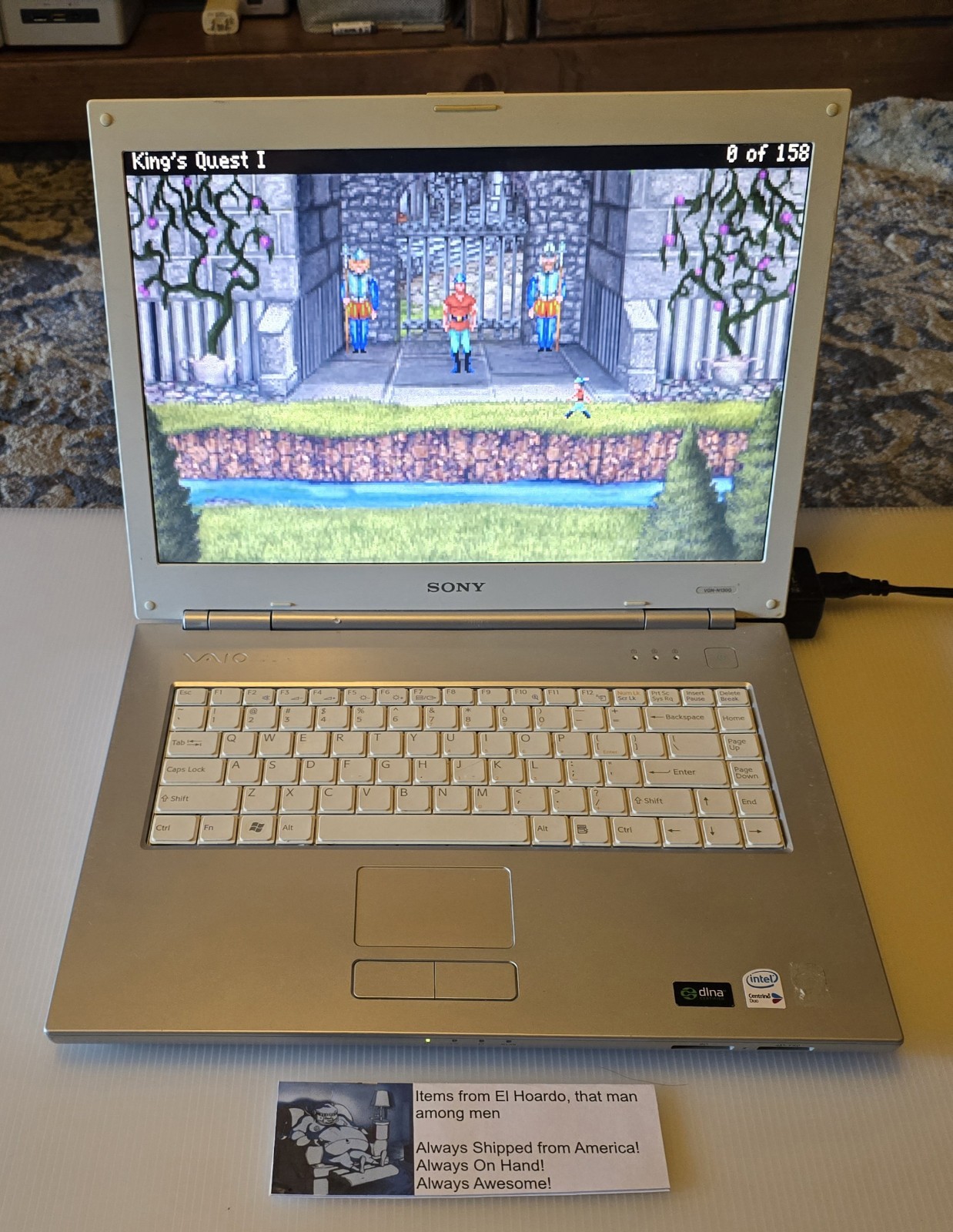 Sony Vaio VGN-N130G PCG-7T1L 512MB ram 80GB hdd 1.6ghz Core Duo Tested README