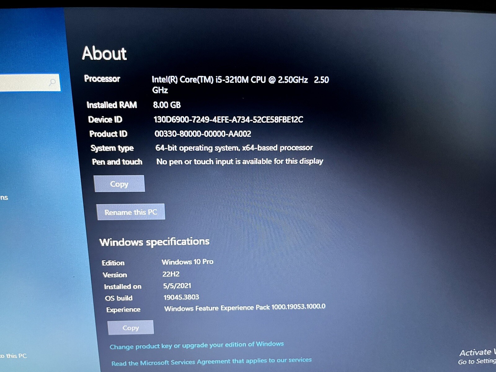 Dell Latitude E5530 Laptop i5-3210M 2.50 8GB RAM 500GB SSD Win 10 Pro DVD +PSU