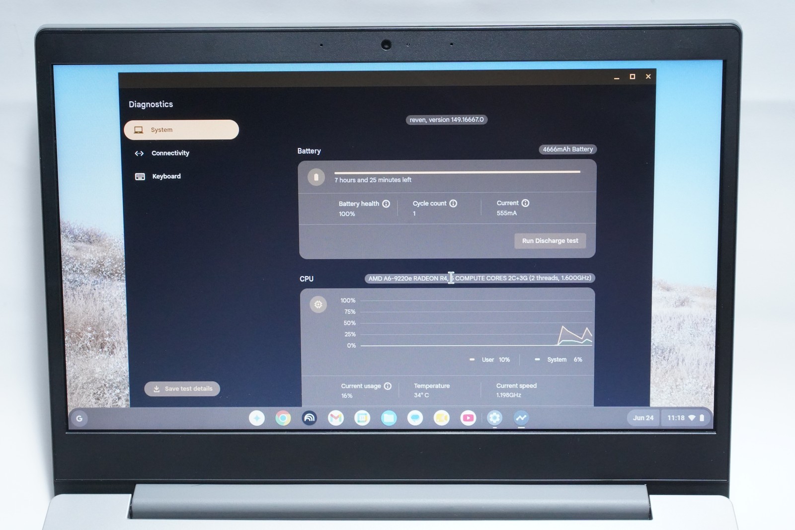 Lenovo IdeaPad 1 14″ Laptop AMD A6-9220e 4GB 64GB eMMC Platinum Gray Chrome OS