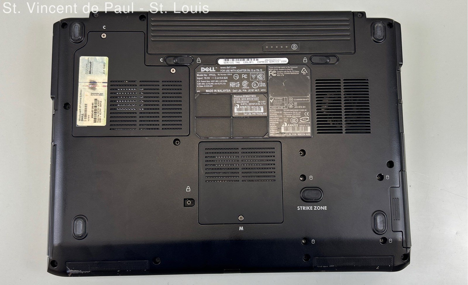 Dell Vostro 1500 (PP22L) 15.4″ Laptop Intel Core 2 Duo – Untested/Parts -Donated