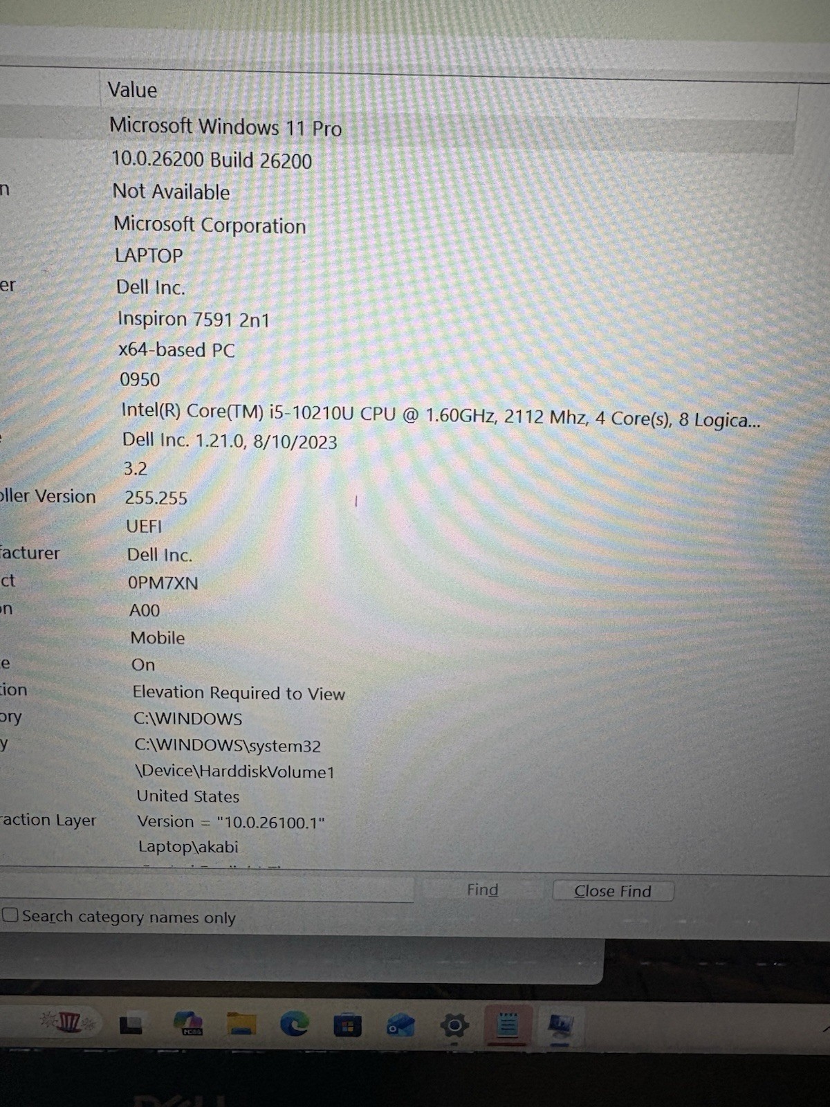 Dell Inspiron 7591 2-in-1 Laptop Intel i5 CPU Win11 Pro 8GB DDR4 512GB SSD