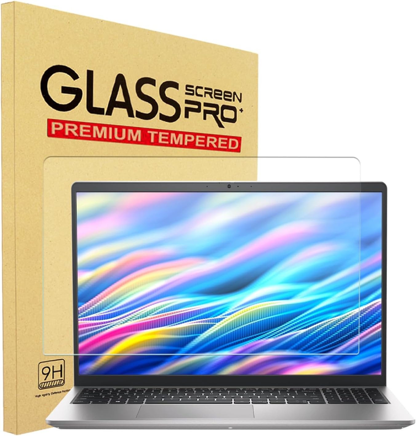 15.6” Laptop Tempered Glass Screen Protector for Dell 15 DC15250/ DC15255 9H