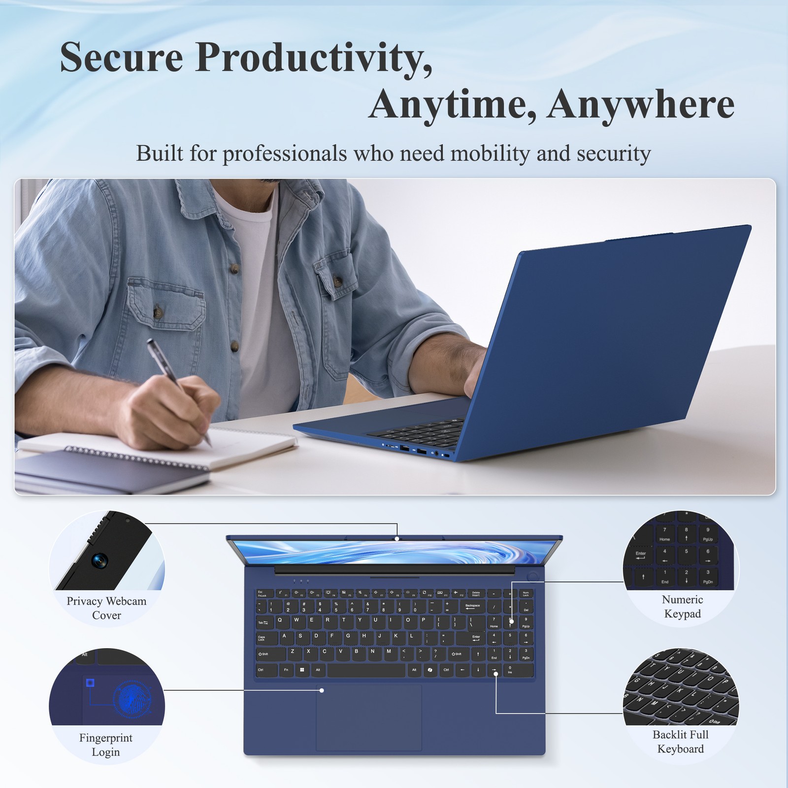 NIMO 15.6 Gaming Laptop AMD Ryzen 5 6600H, 8GB RAM 256GB SSD Backlit KB Win11