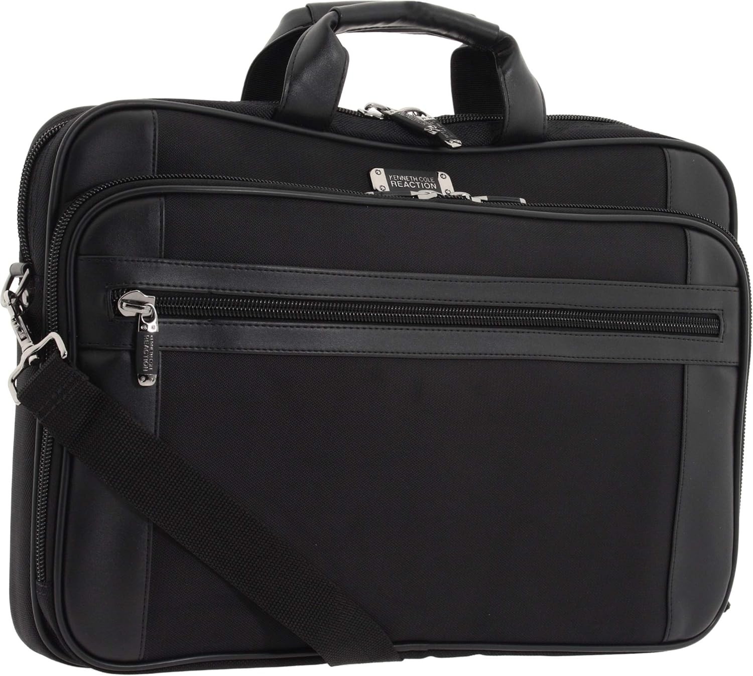Kenneth Cole Reaction Urban Traveler Slim 18.4″ Laptop Sleeve Top Zip Bag, Black