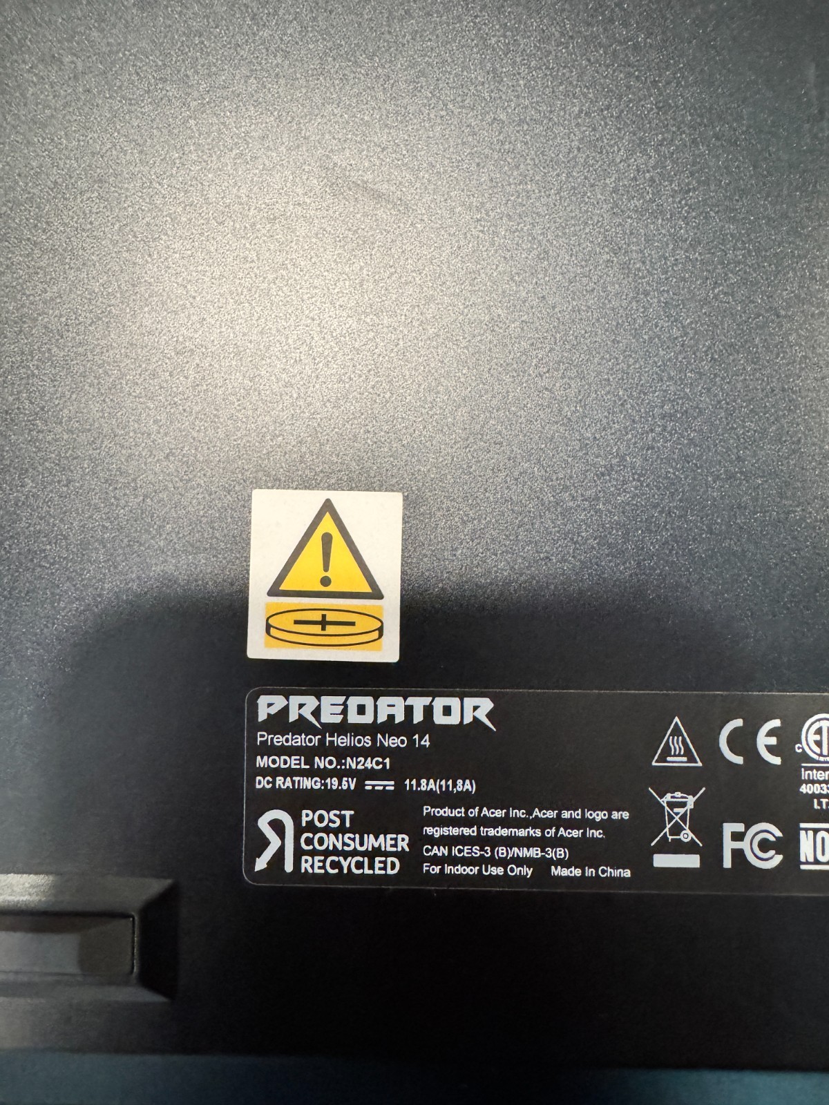 Acer Predator Helios Neo 14.5″ Intel Core Ultra 7 16GB 1TB RTX 4060 Laptop