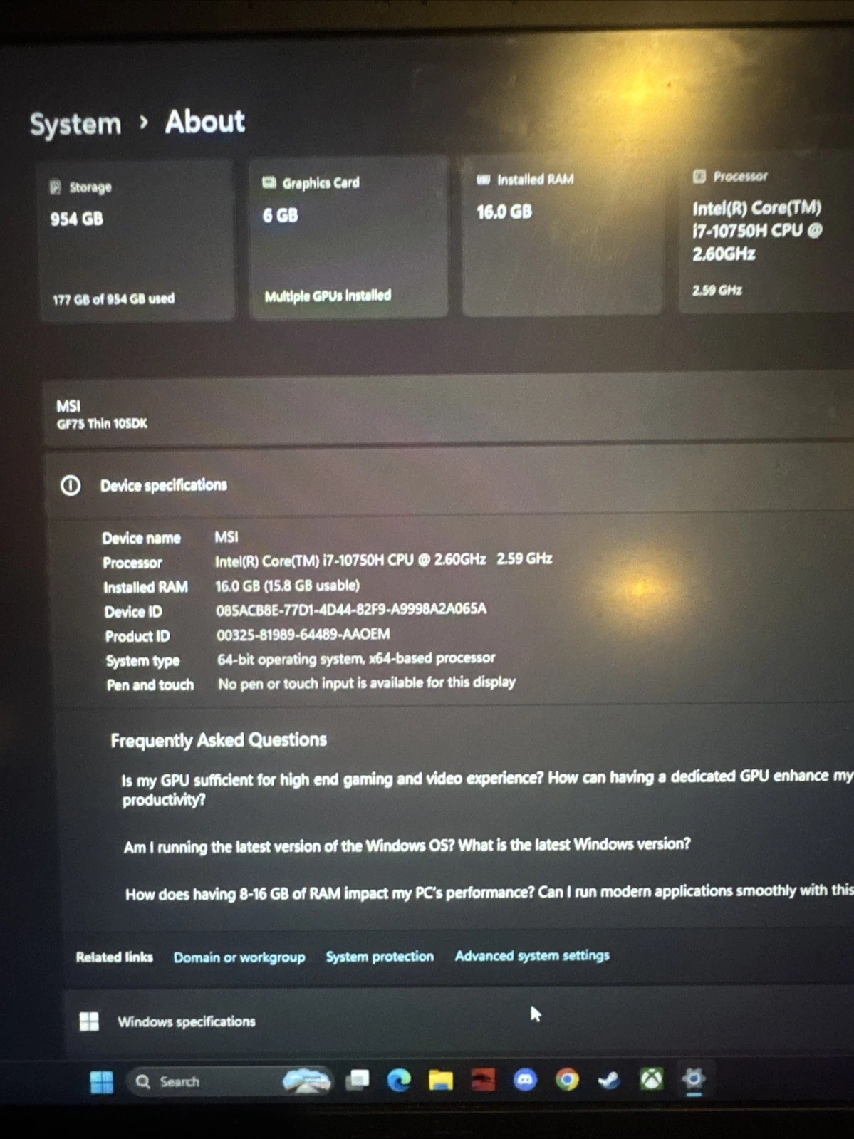 144hz MSI Gaming Laptop